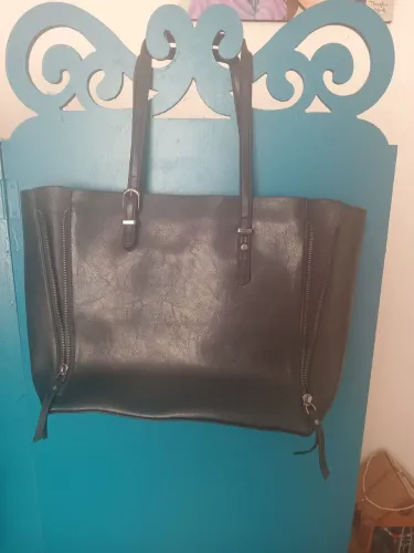 Bolsa Tote Couro PU Preta