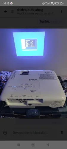 Projetor Epson X24+ ( pack + controle remoto +disp USB wifi + cabos)