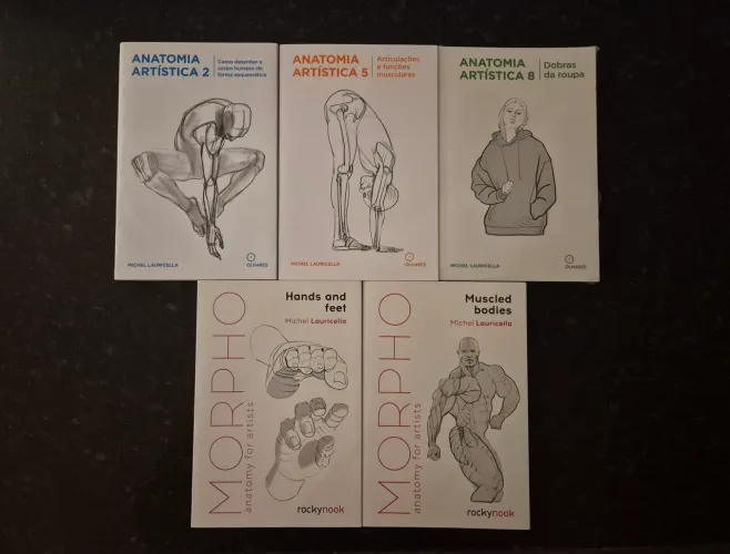 Livros Anatomia Artística, de Michel Lauricella