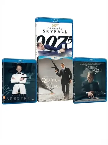 Coleção 007 James Bond - Daniel Craig (4 Blu-rays Originais)