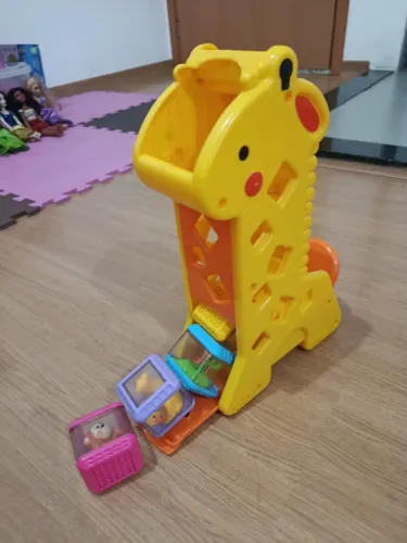 Girafa com blocos Fisher Price