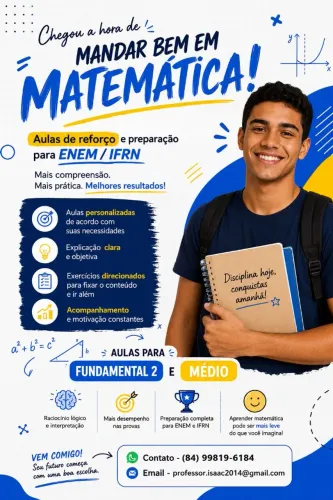 Aulas de Reforço (Mtemática)