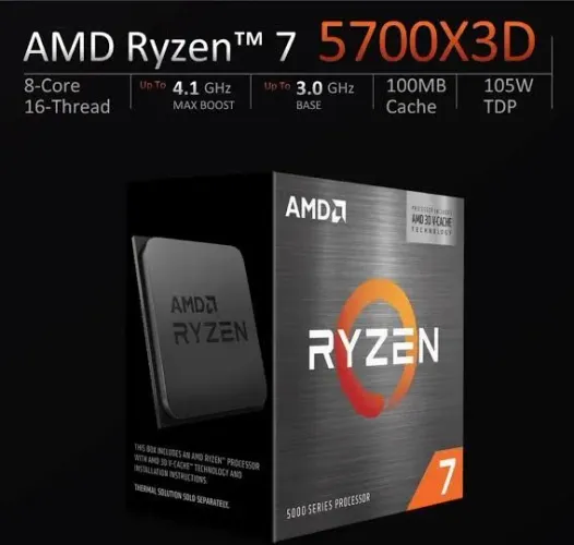 Processador AMD Ryzen 7 5700X3D