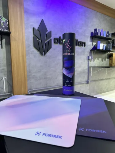MOUSEPAD GAMER FORTREK QUICKGLASS NOVO.