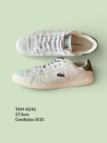 Tênis Lacoste Graduate 319 2 BRZ usado perfeitas condições TAM 41/42 (original)