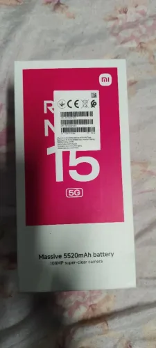 Xiaomi Note 15 256 GB 5 G impressão digital na tela novo na caixa com documento