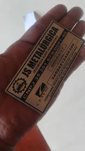 Etiqueta para-choque 