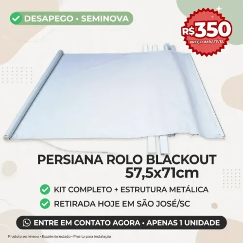 Vendo persiano rolo blackout desmontada kit completo