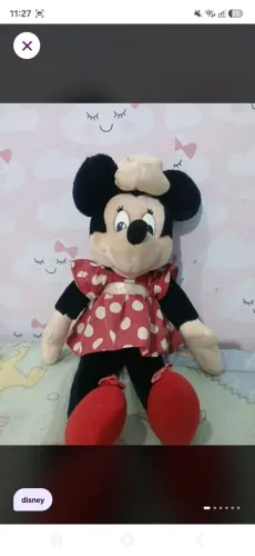Pelúcia original da disney da minnie mouse