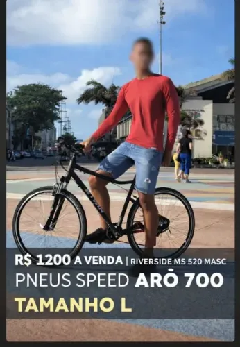 Bicicleta Riverside MS 520 Aro 700 masculina em ótimo estado de conservação 