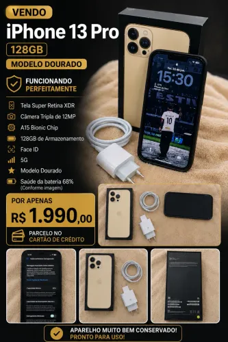iPhone 13 Pro 128Gb ótima oportunidade