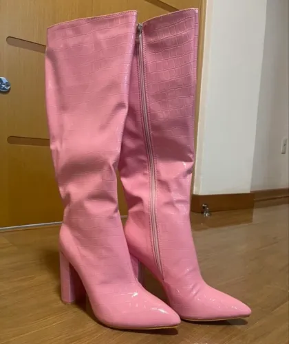 Bota feminina rosa 39 SHEIN 