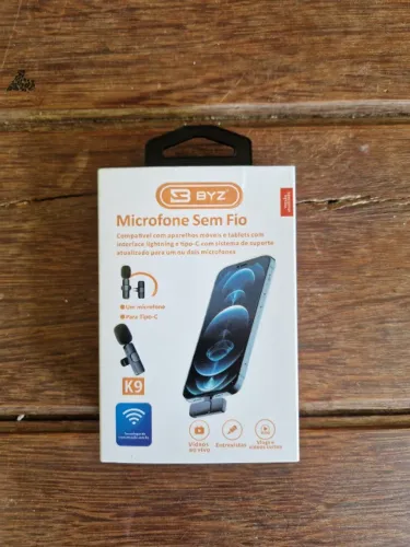 Microfone Sem Fio BYZ Novo