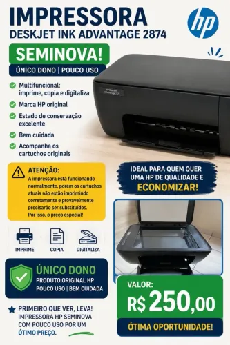Multifuncional HP Deskjet 2874