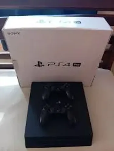 ps4 pro na caixa desblok com jogos 2 controles aceita trocas