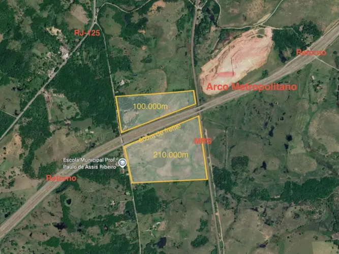 Área 310.000m² Zona Industrial Arco Metropolitano