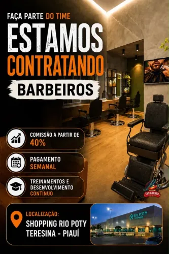 Vaga de barbeiro shopping rio Poty Teresina