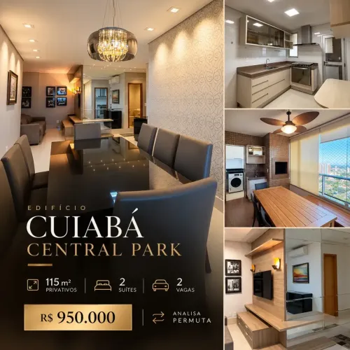 Apartamento mobiliado á venda, regiao central de Cuiabá-MT