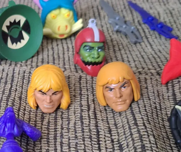 Conjunto 3 Heads MOTU (He Man e Trap Jaw)