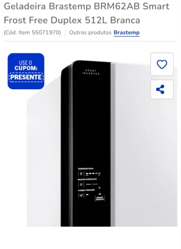 Geladeira Brastemp duplex 512 litros