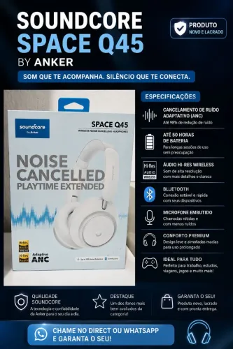 Soundcore Space Q45 - NOVO E LACRADO ?