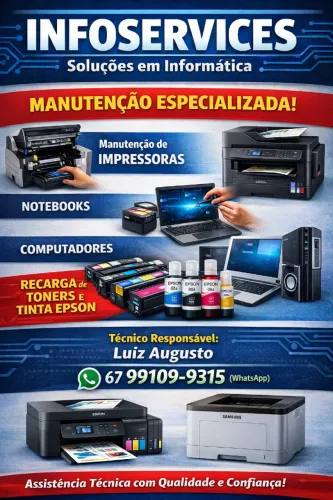 MANUTENÇÃO COMPUTADORES E NOTEBOOKS