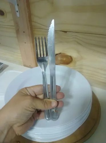 Vendo conjunto de 48 talheres inox