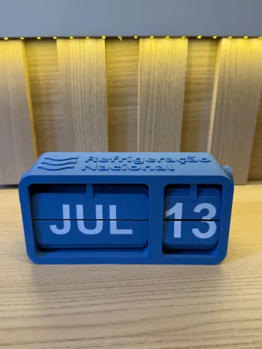 Calendário de Mesa Personalizado 3D com Nome ou Logo | Decoração para Escritório