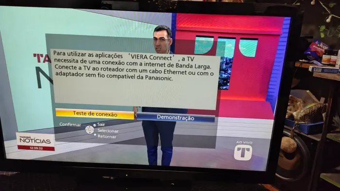 Televisão Panasonic Viera 42' não smart controle