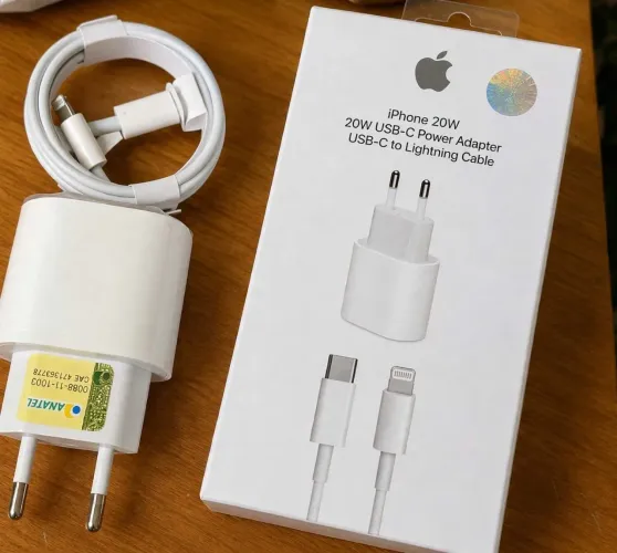 Carregador de iPhone turbo 20w Cabo linghtning fonte 20w original