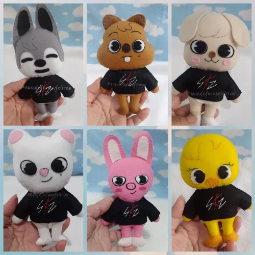 Bonecos de feltro_ Skzoo's do Straykids