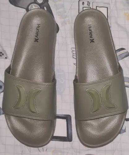 Chinelo Slide Hurley Original - Novo, Nunca Usado - Verde Militar