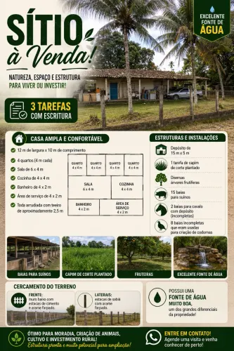 Sítio no Povoado Salvadorzinho - Itaporanga