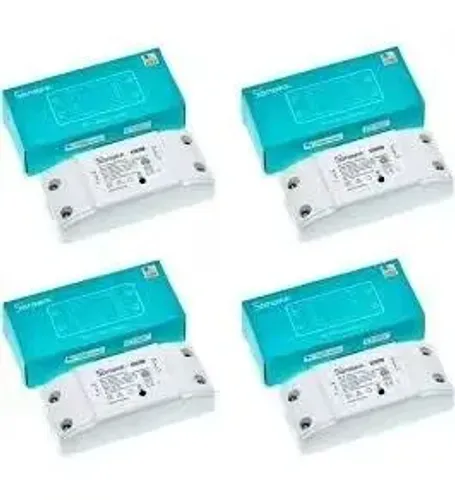 4pc Interruptor inteligente sonoff basic r4 para automação residencial