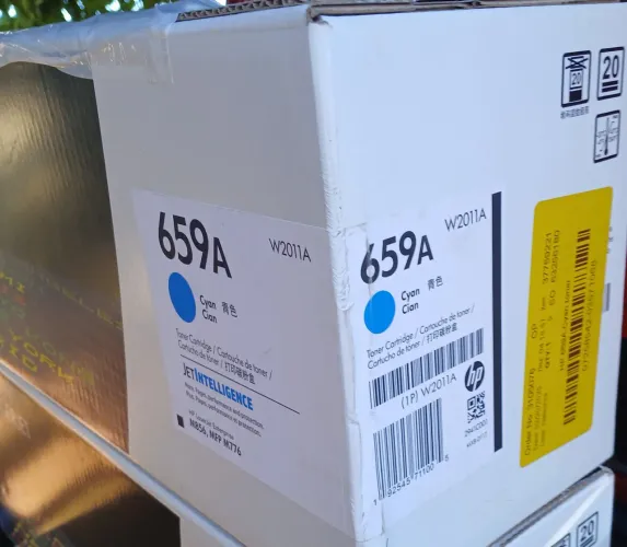 Toner hp W2011A original novo 