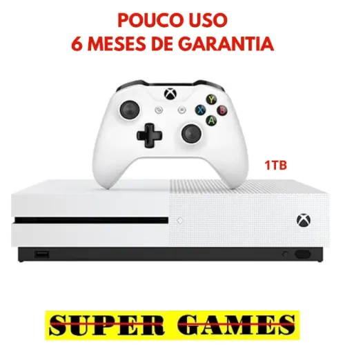 Xbox One S 1TB pouco uso, Loja física 21 anos de mercado, Próx. ao metrô, AceitamosTroca