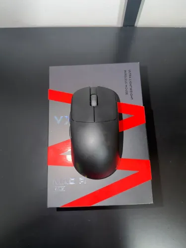 VXE Mad R Major+ Preto - Mouse Gamer Wireless 8K + Feet Dot Obsidian