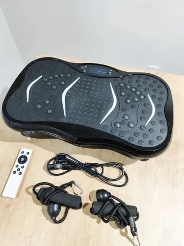 Plataforma Vibratória Elétrica 127V/220V, Suporta Até 120KG, Treino em Casa