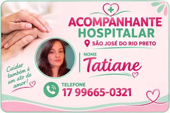 Acompanhante Hospitalar/ São José Rio Preto