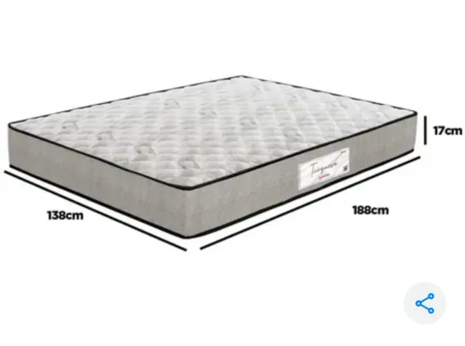Colchão Casal Prorelax de Espuma D33 - 17x138x188cm Turquesa