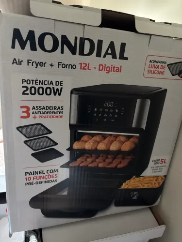 Air fryer forno 12 litros mondial digital 