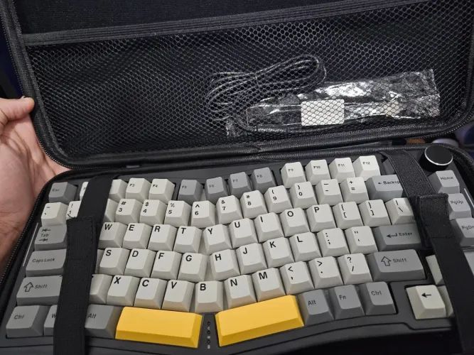 TECLADO ERGONOMICO GAMER AJAZZ AK075 PRO
