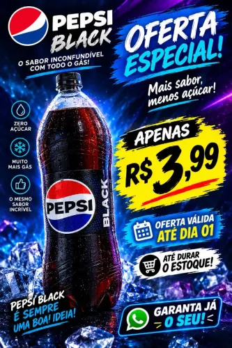 PEPSI BLACK 2L - OFERTA ESPECIAL!