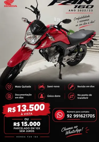 Fan CG160 ano 2023