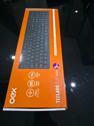 Teclado OCX TC-300 Flat USB com Caixa ? Teclas Baixas e Silenciosas