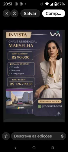 Apartamento à venda no MARSELHA, TABULEIRO DO MARTINS, Maceió, AL