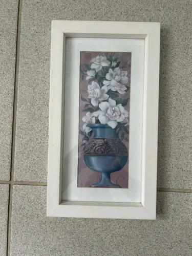 Par Quadros de Flor - 35cm X 18cm (cada)