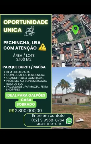 Terreno lote área 