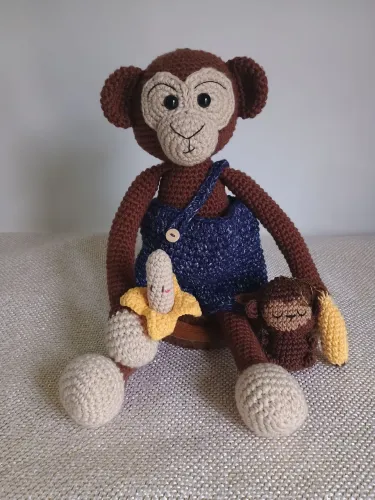 Macaco 40cm em amigurumi