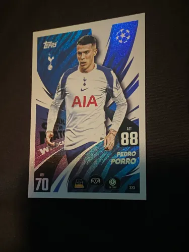 Card Pedro Porro Tottenham Man of the Match Topps Original